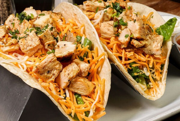 Cali Aji Latin Kitchen & Bakery at Riverview, Fl. Lunch & Dinner Main Dishes Chicken Taco