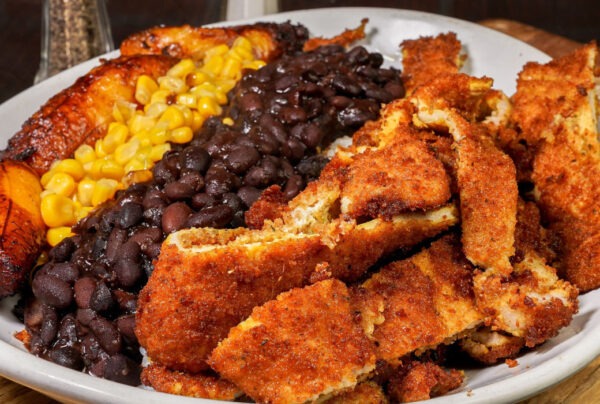 Cali Aji Latin Kitchen & Bakery at Riverview, Fl. Lunch & Dinner Main Dishes Cali Bowls Milanesa de Pollo