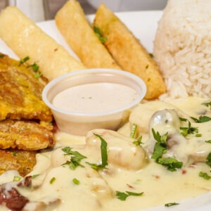 Cali Aji Latin Kitchen & Bakery at Riverview, Fl. Lunch&Dinner Main Dishes Churrasco y Camarones