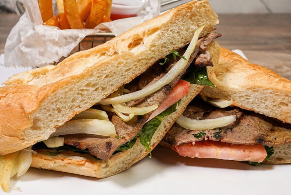 Cali Aji Latin Kitchen & Bakery at Riverview, Fl. Steak And Onions Sandwiches